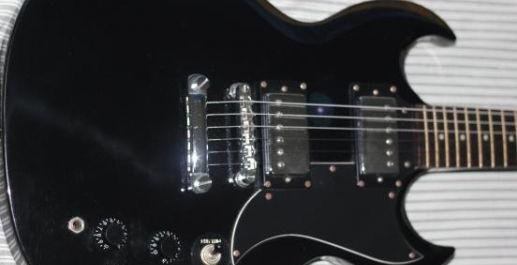 Black Samick Torino Electric Guitar photo